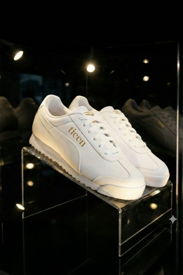 Beyaz Günlük Sneaker Ayakkabı – Unisex, Rahat Taban, Şehir Stili Beyaz - 42