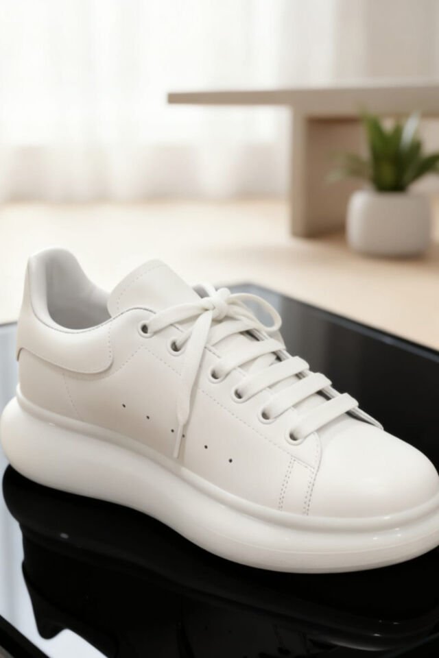 Beyaz Günlük Sneaker Ayakkabı | Jel Taban, Minimal Tasarım, Unisex