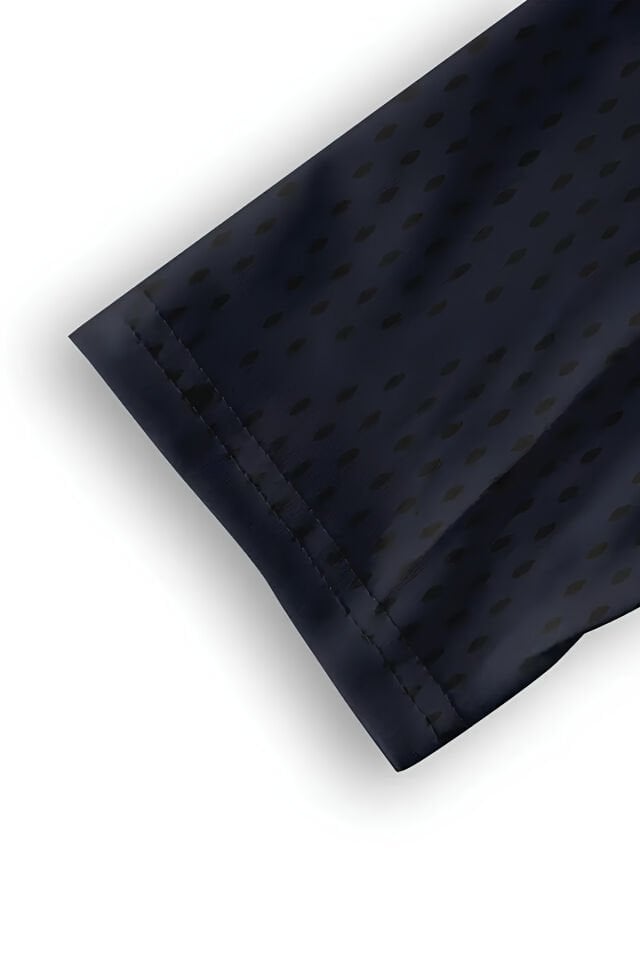 Erkek Spor Polo Yaka Tişört/T-Shirt – Lacivert Üzerine Sarı Şeritli Model