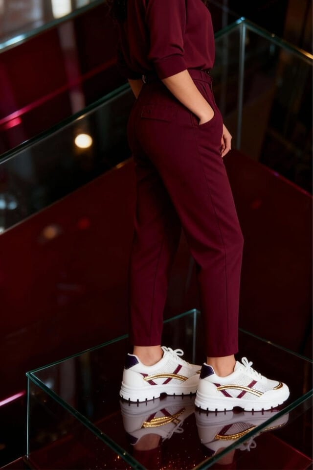 Kadın Spor Ayakkabı – Beyaz Fileli, Konforlu ve Şık Günlük Sneaker