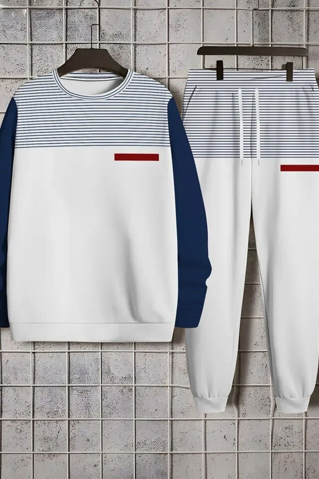 Erkekler İçin Premium Gündelik Eşofman Takımı – Şık ve Konforlu Spor Giyim