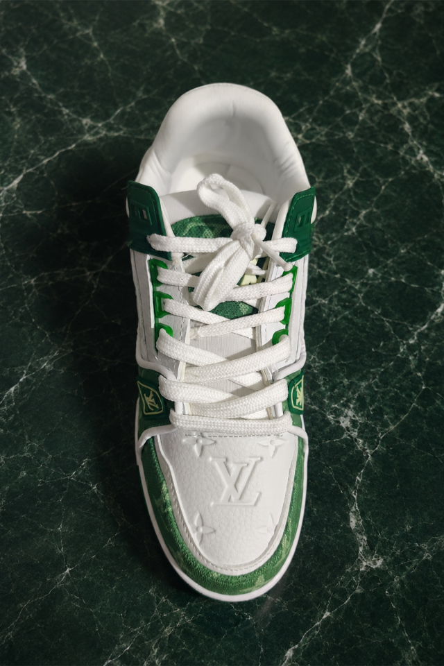 Yeşil Beyaz Rahat ve Yumuşak Sneaker Erkek Spor Ayakkabı