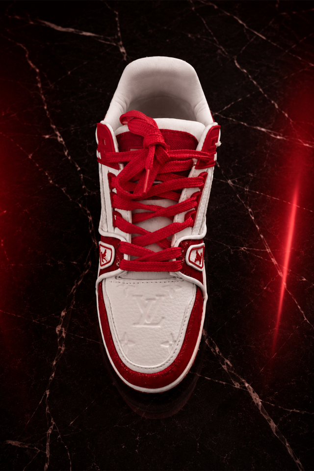 Kırmızı Beyaz Rahat ve Yumuşak Sneaker Erkek Spor Ayakkabı