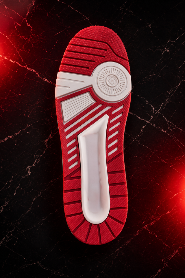 Kırmızı Beyaz Rahat ve Yumuşak Sneaker Erkek Spor Ayakkabı